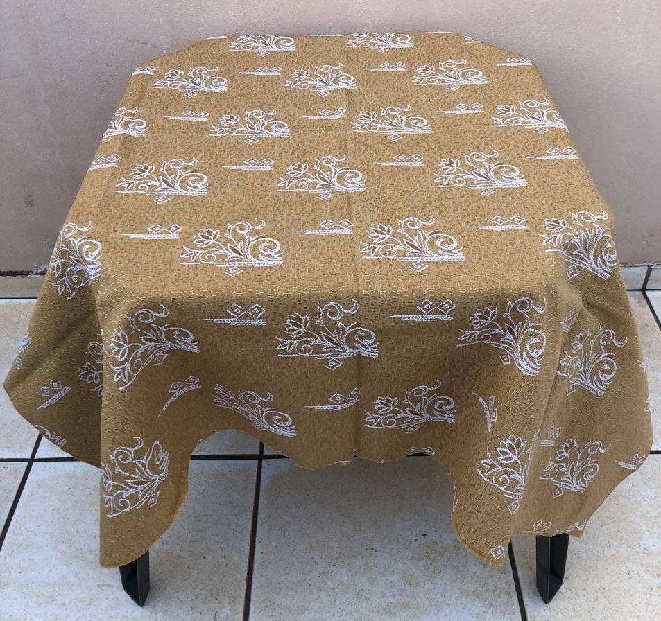 Forro Quadrado Dourado Jaquarzinho 140X140Cm - FOCUSEVENTOSJATAI