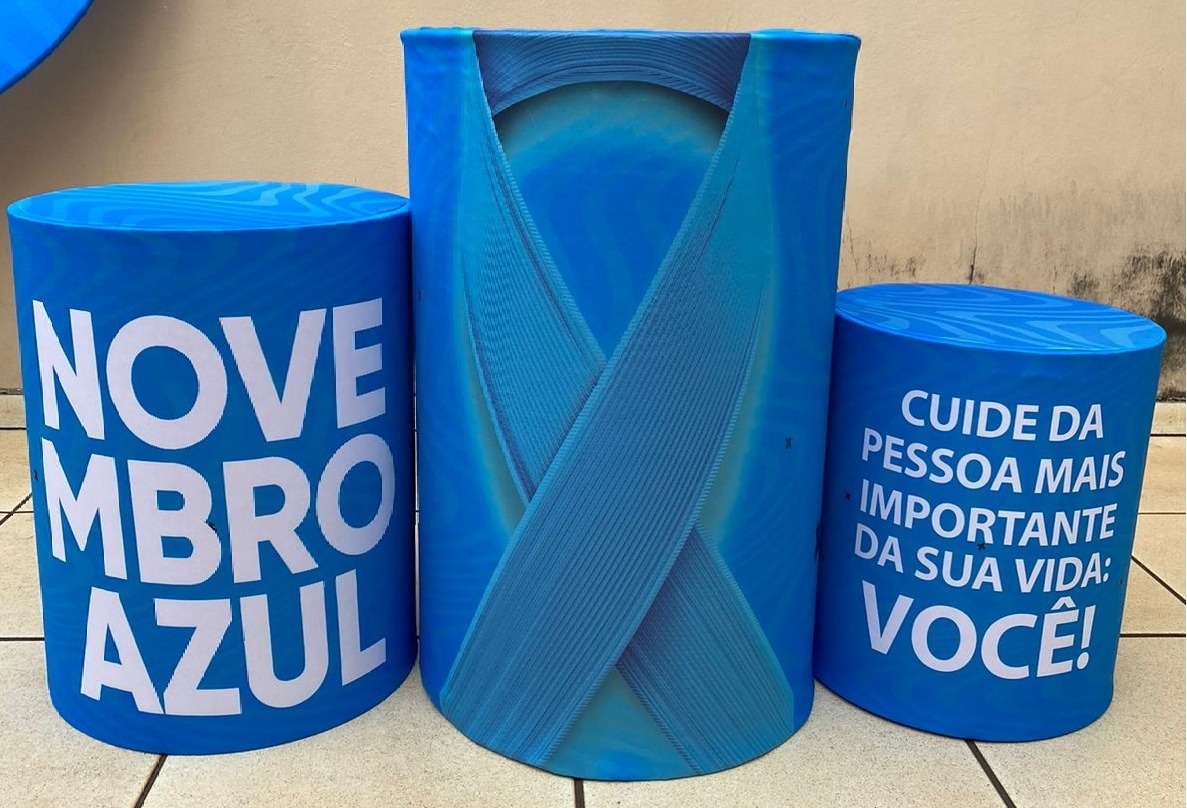 Novembro Azul Cilindro Redondo Pmg - FOCUSEVENTOSJATAI