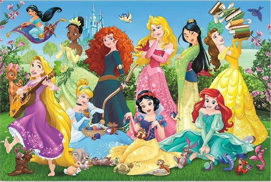 Princesa Disney E Mascotes Painel Retangular 600X300Cms - FOCUSEVENTOSJATAI