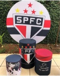 Futebol São Paulo Tricolor Cilindro Redondo Pmg - imagem 2