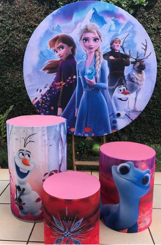 Frozen Outono Folhas Seca Cilindro Redondo Pmg - FOCUSEVENTOSJATAI