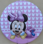 Minie Baby Rosa Painel Redondo 150Cm - imagem 1