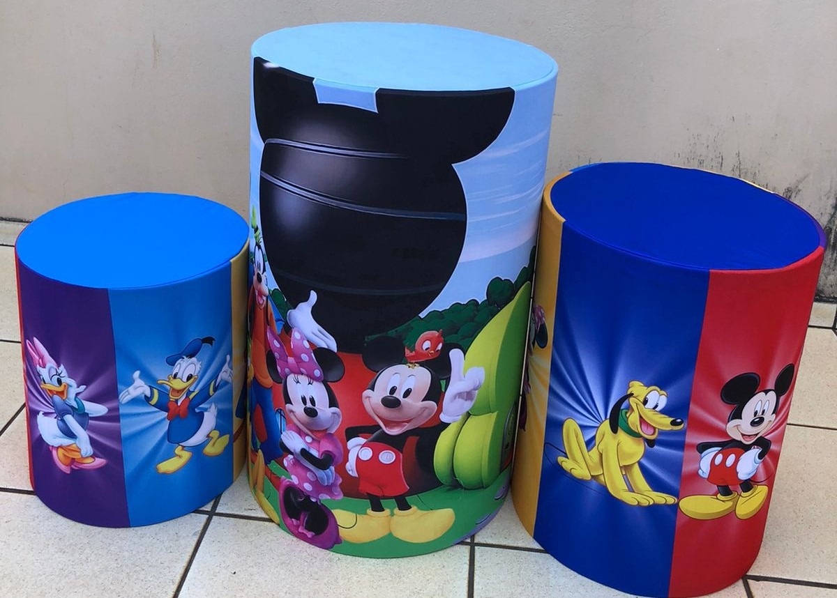 Mickey Turma Disney No Parque Cilindro Redondo Pmg - FOCUSEVENTOSJATAI