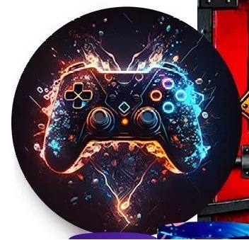 Gamer Zone Painel Redondo 150Cm - FOCUSEVENTOSJATAI