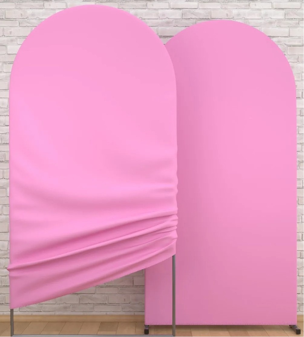 Rosa Chiclete Fundo Glitter Rosa Painel Romano 200X100Cm - FOCUSEVENTOSJATAI