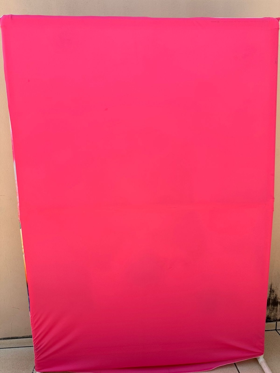 Rosa Chiclete Fundo Jardim Curte Ruivinha Painel Ret220X150Cms - FOCUSEVENTOSJATAI