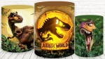 Dinossauro Jurassic Rex Cilindro Redondo Pmg - imagem 1