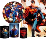 Super Man Retro Painel Redondo 150Cm - imagem 2