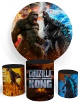 Godzilla E King Kong Painel Redondo 150Cm - imagem 2