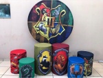 Harry Portter Simbolos das Casas Cilindro Redondo 150Cm - imagem 2