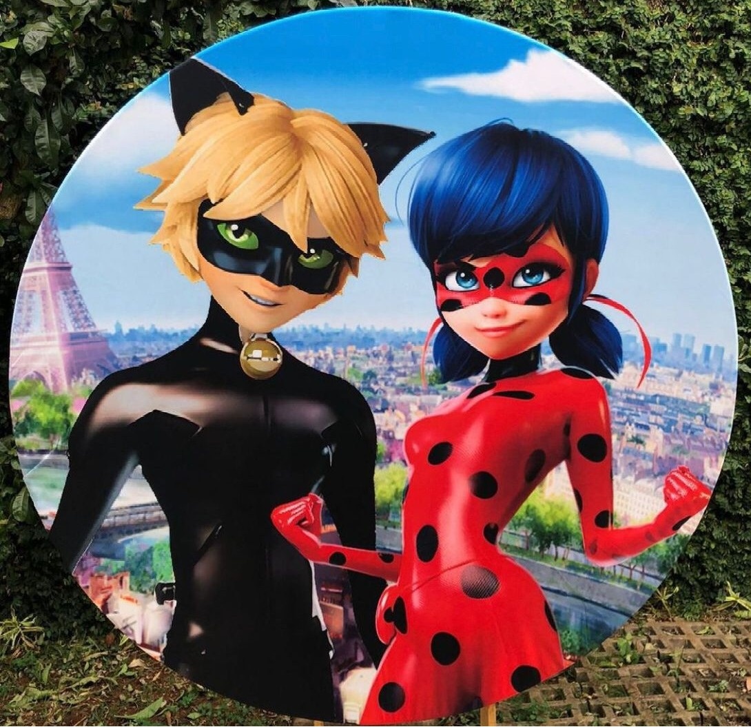 Lady Burg Em Paris Painel Redondo 150Cm - FOCUSEVENTOSJATAI