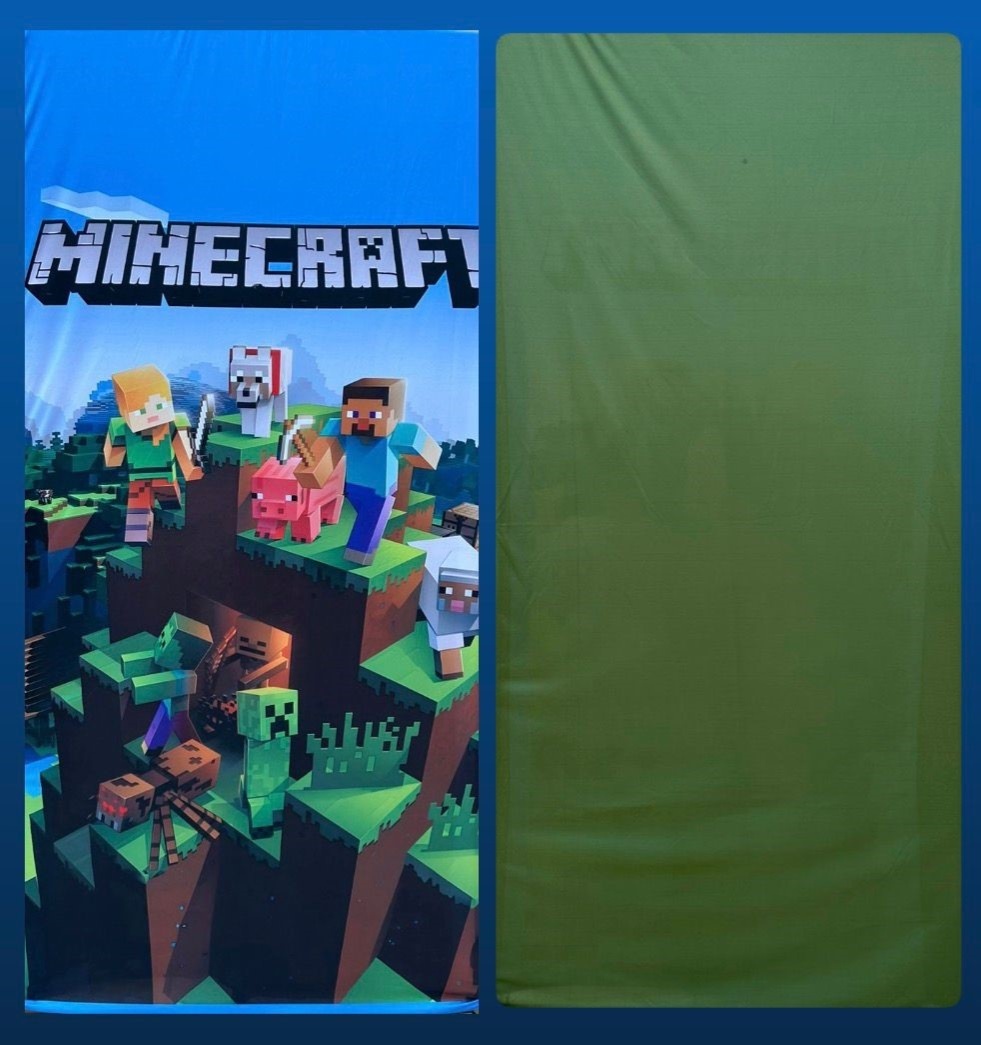 Minecraft Cubos Elevado Painel Retangular 200X100Cm - FOCUSEVENTOSJATAI