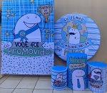 Papai Bento Cake Painel Retangular 220X150Cm Fudo Preto Liso 20 - imagem 2
