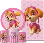 Patrulha Canina Skye Patina Rosa Cilindro Red Pmg - imagem 2
