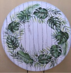 Folhagem Tabua Branca Costela de Adao Painel Redondo 150Cm - imagem 3