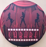 Cabaré Placa Luminosa E Tijolinho Painel Redondo 150Cm - imagem 1