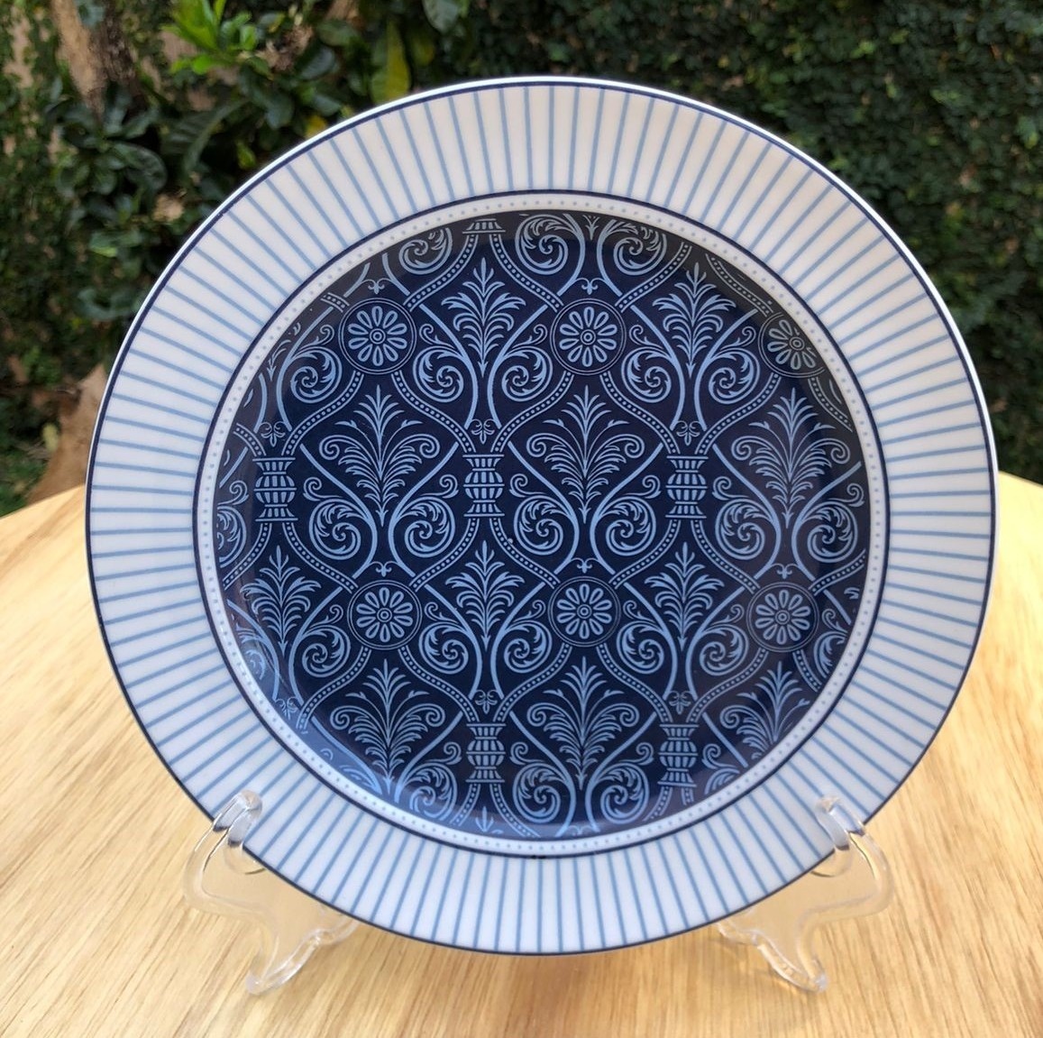 Prato Sobremesa Azulejo Portugues Porcelana Germer 20Cm - FOCUSEVENTOSJATAI