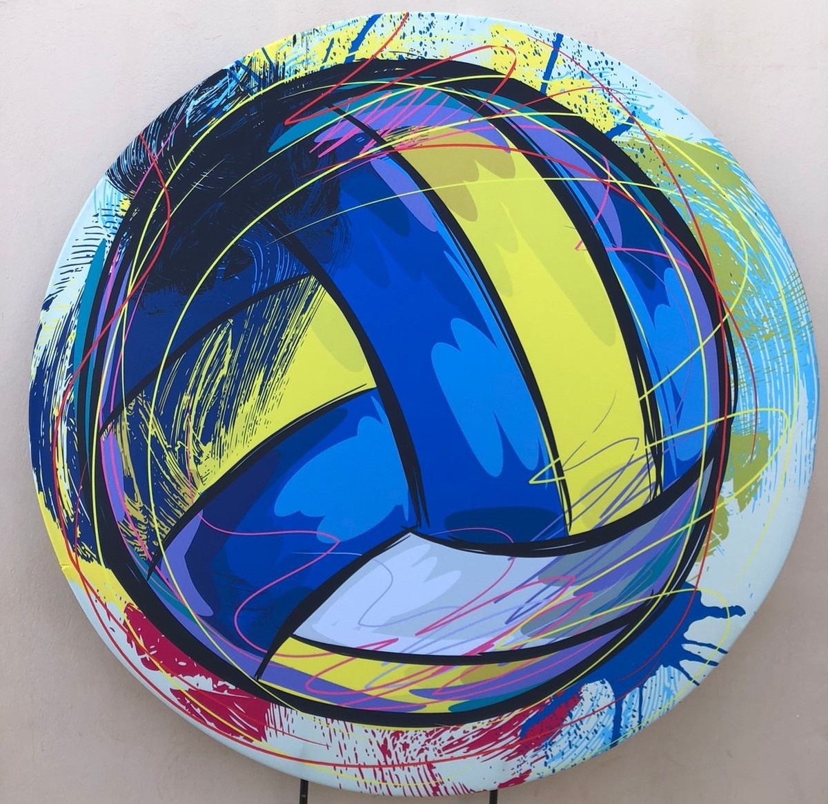 Voleibol Bola Painel Redondo 150Cm - FOCUSEVENTOSJATAI