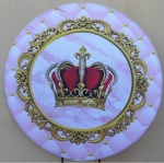 Realeza Rosa Painel Redondo 150Cm - imagem 1