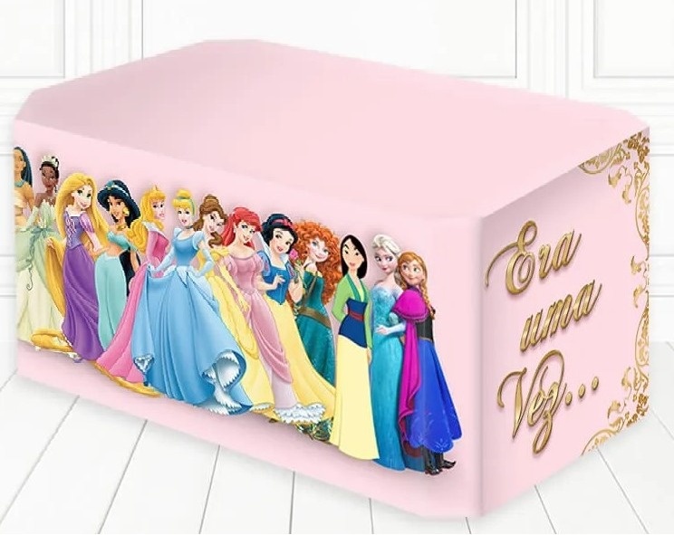 Princesa Disney Era Uma Vez Capa de Mesa Ret 70X140Cms - FOCUSEVENTOSJATAI