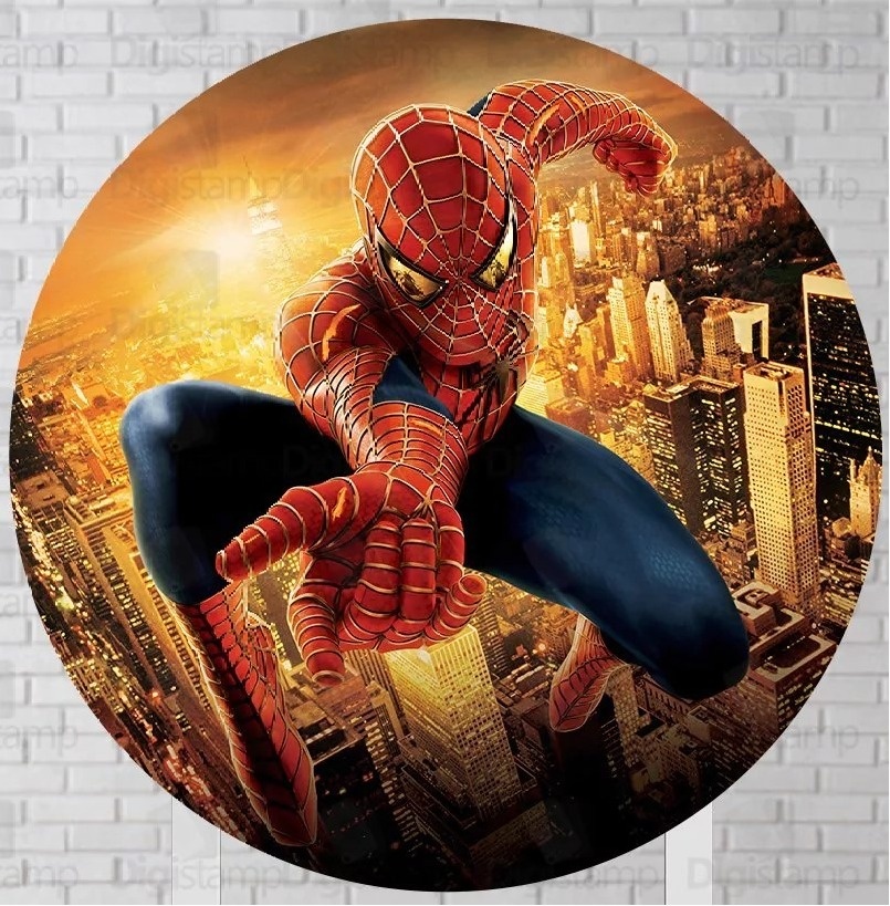 Homem Aranha New York Painel Redondo 150Cm - FOCUSEVENTOSJATAI