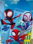 Azul Piscina Liso 02 Painel Retangular 220X150Cm - Fundo Homem Aranha Araverso - imagem 2