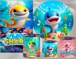 Baby Shark 3D Fundo Do Mar Cilindro Redondo Pmg - imagem 2