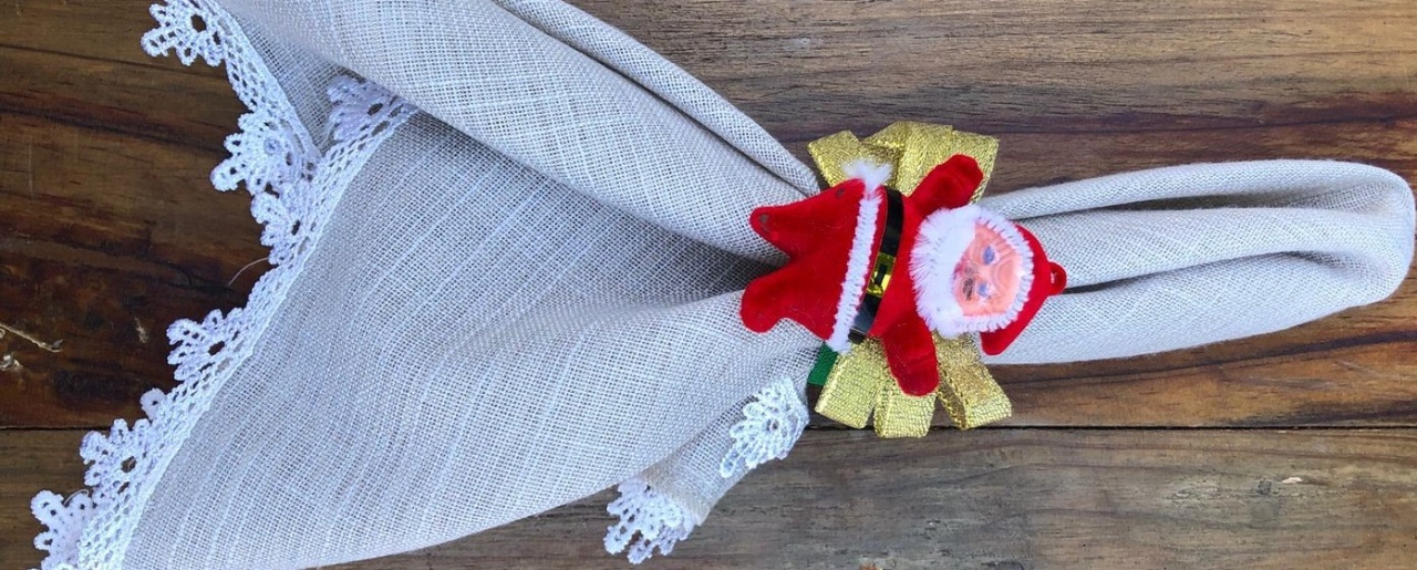 Porta Guardanapo Papai Noel - FOCUSEVENTOSJATAI