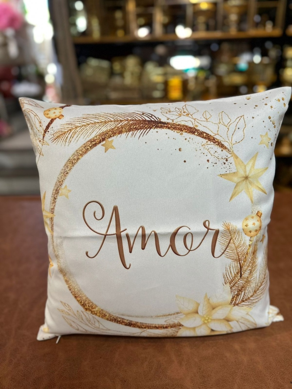 Almofada Natal Amor 01 40X40Cm - FOCUSEVENTOSJATAI