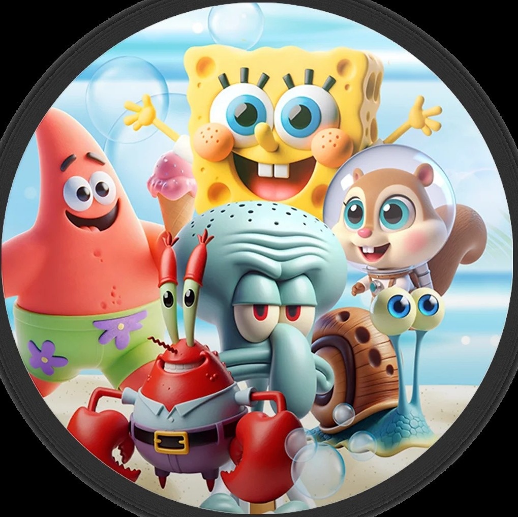 Bob Esponja 3D Painel Redondo 150Cm - FOCUSEVENTOSJATAI