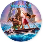 Moana O Filme 2 Alto Mar Painel Redondo 150Cm - imagem 1