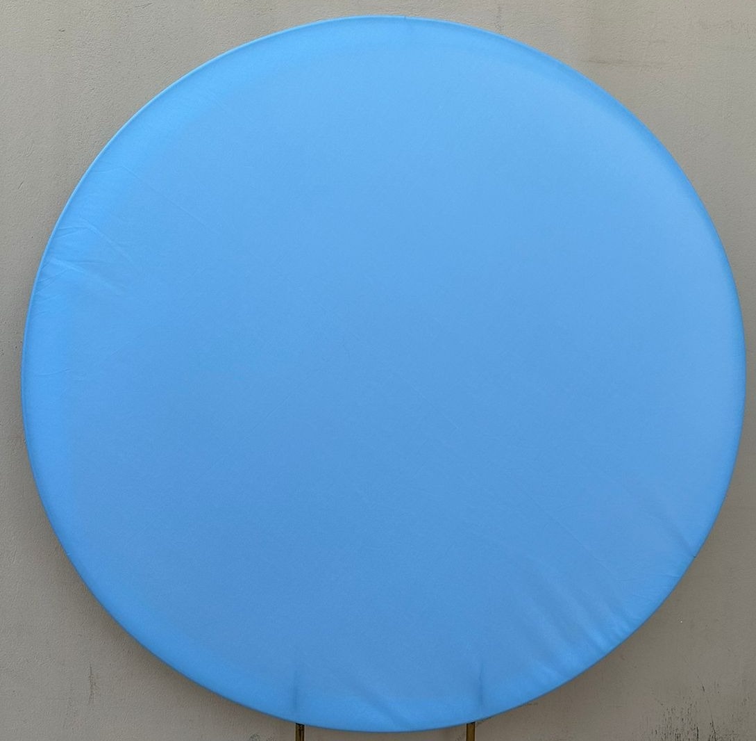 Azul Claro Candy Liso Painel Redondo 150Cms - FOCUSEVENTOSJATAI