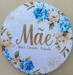 Mãe Floral Amor Carinho E Respeito Painel Redondo 150Cm - imagem 1