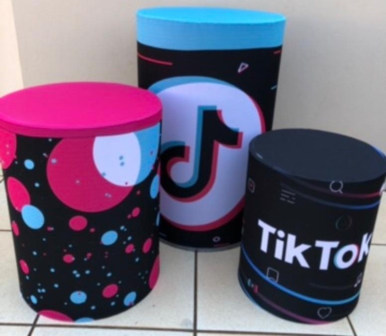 Tik Tok Preto Cilindro Redondo Pmg - FOCUSEVENTOSJATAI