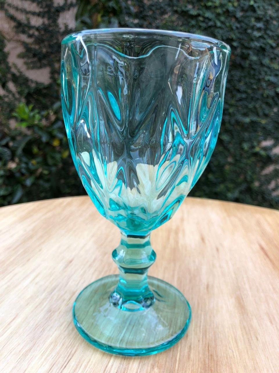 Taça Diamante Verde Água Tiffany  325Ml - FOCUSEVENTOSJATAI