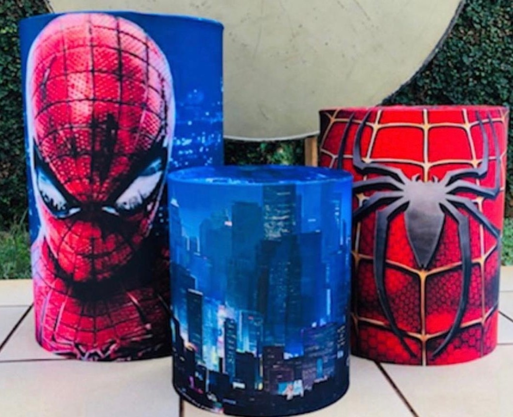 Homem Aranha New York Cilindro Redondo Pmg - FOCUSEVENTOSJATAI