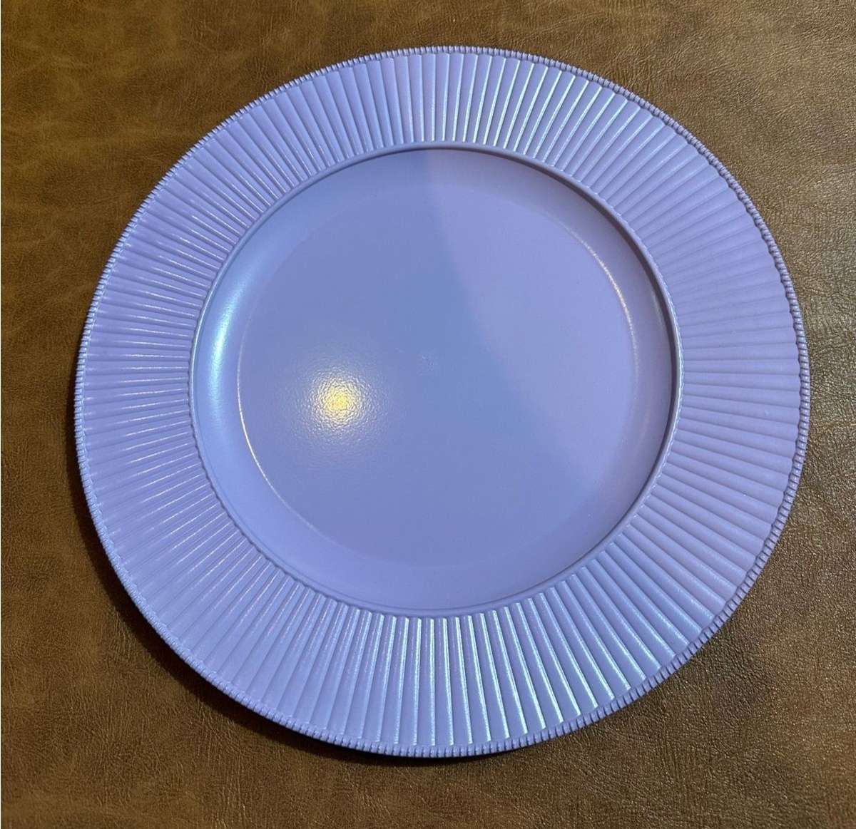 Sousplat Lavanda Lilás Verona Redondo 33Cm - FOCUSEVENTOSJATAI