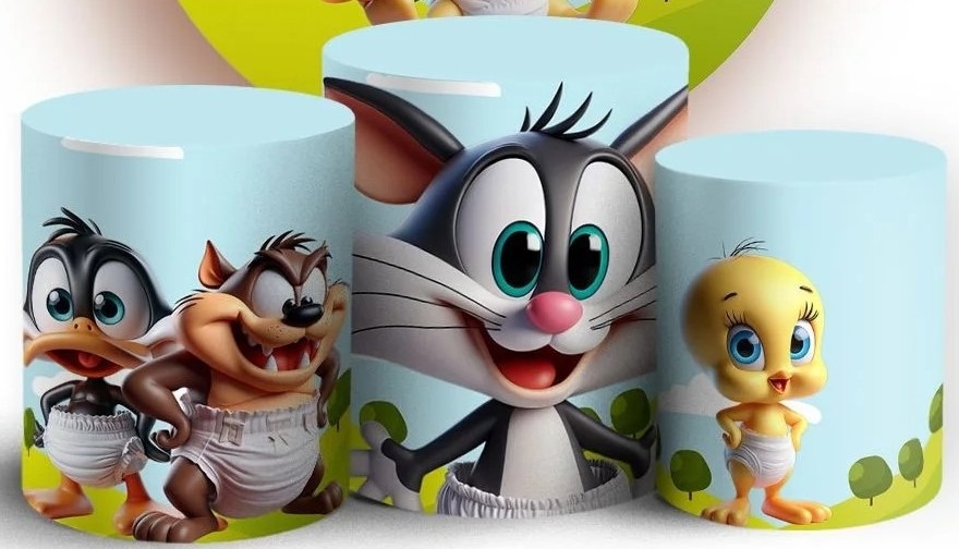 Looney Tunnes Baby 3D Cilindro Redondo Pmg - FOCUSEVENTOSJATAI