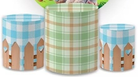 Fazendinha Cute 3D Trator Rosa Cilindro Redondo Pmg - FOCUSEVENTOSJATAI