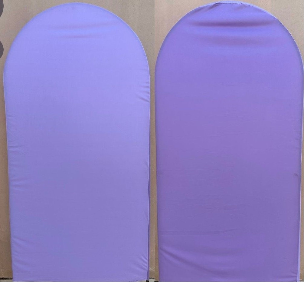 Lilas Claro 03 Fundo Lilas Escuro 03  Painel Romano 200X100Cm - FOCUSEVENTOSJATAI