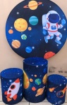 Astronauta Galaxia Azul Marinho Cilindro Redondo Pmg - imagem 2