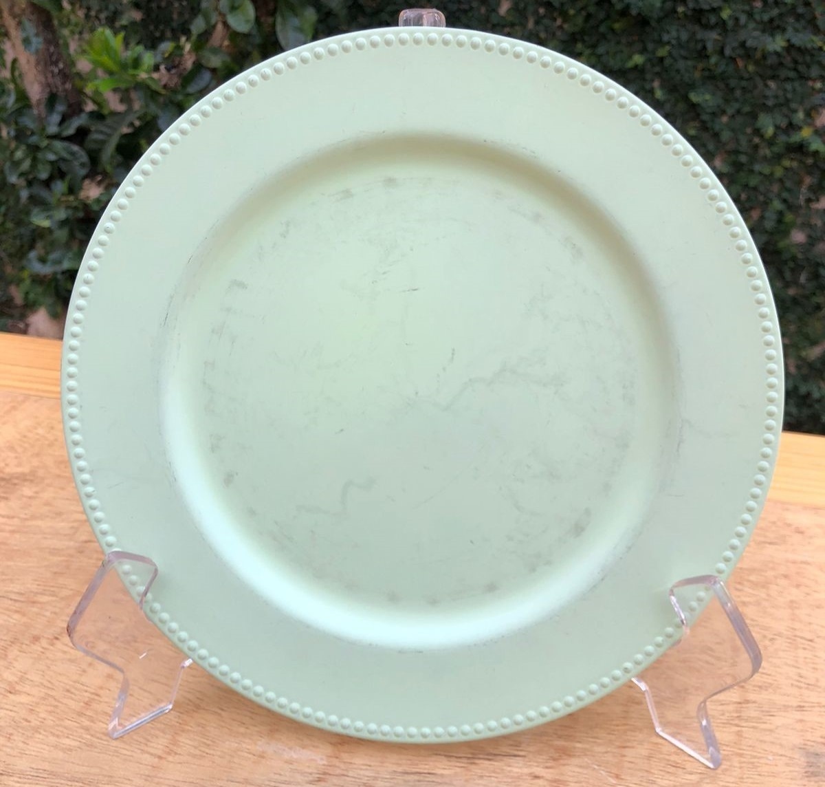 Sousplat Sobremesa Verde Claro Candy Redondo 25Cm - FOCUSEVENTOSJATAI
