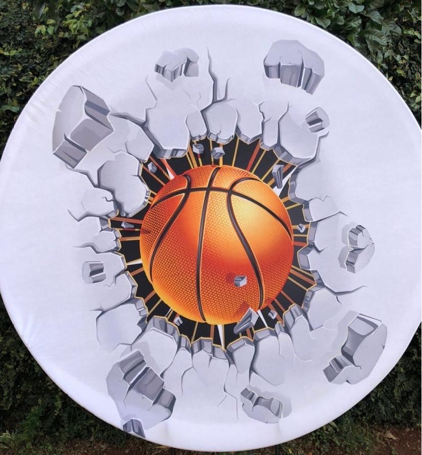 Basquete Bola Parede Painel Redondo 150Cm - FOCUSEVENTOSJATAI