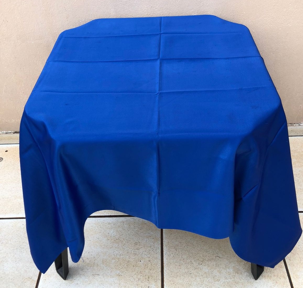 Forro Quadrado Azul Royal Cetim 140X140Cm - FOCUSEVENTOSJATAI