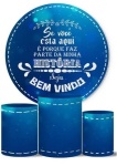 Seja Bem Vindo Historia Azul Royal Cilindro Redondo Pmg - imagem 2