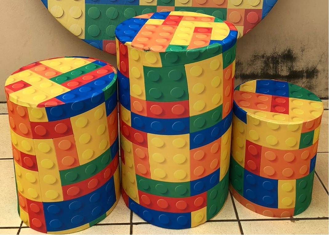 Lego Colorido Cilindro Redondo Pmg - FOCUSEVENTOSJATAI