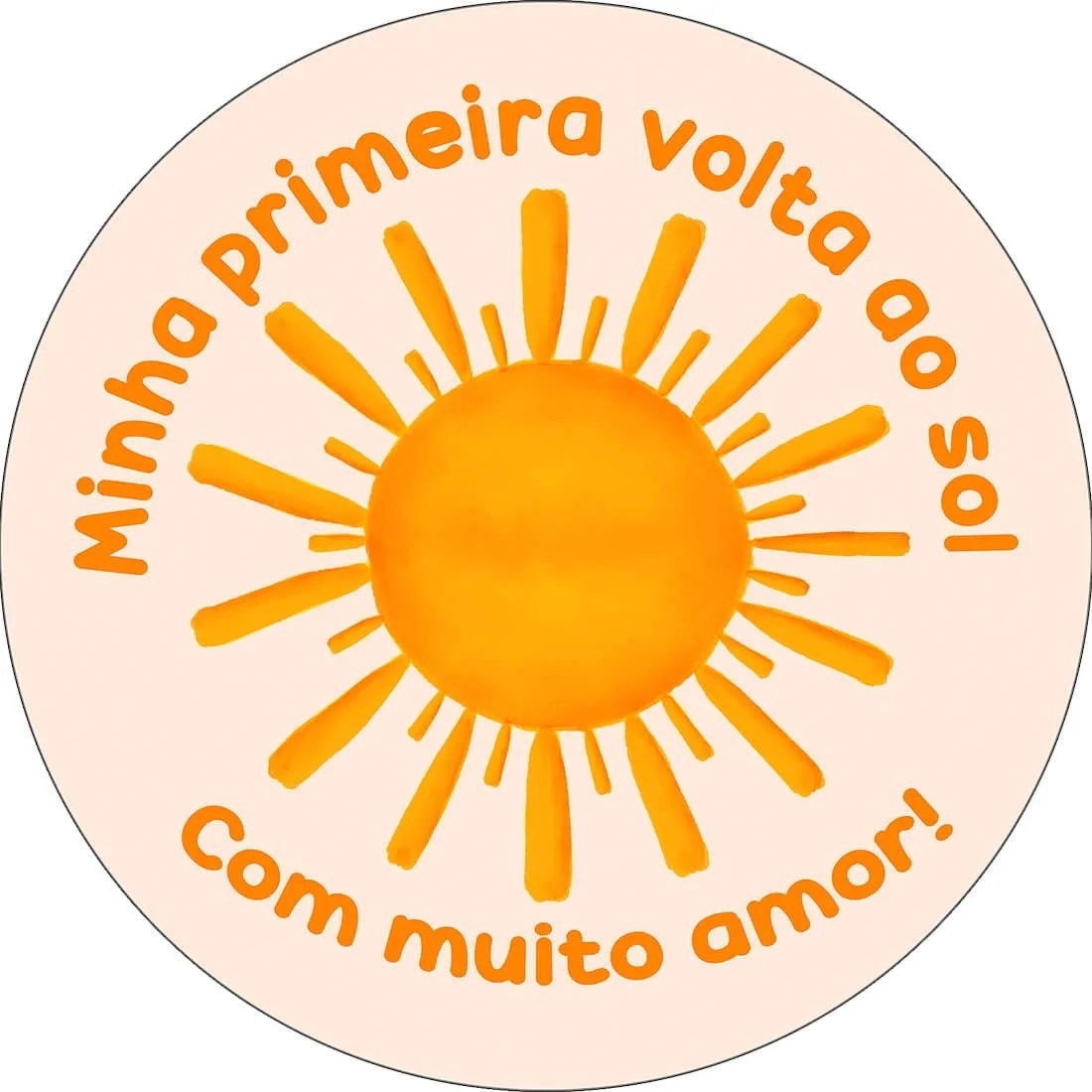 Solzinho Volta Ao Sol Painel Redondo 150Cm - FOCUSEVENTOSJATAI