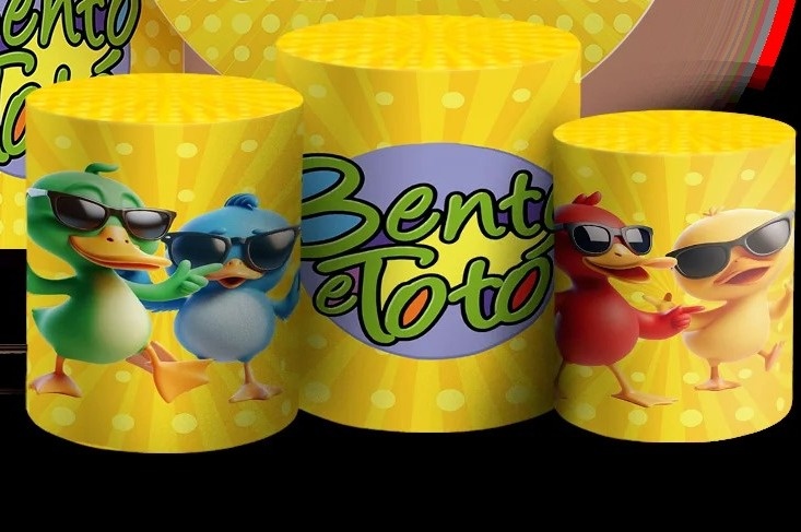 Bento E Toto Cute 3D Cilindro Redondo Pmg - FOCUSEVENTOSJATAI