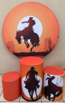 Country Rodeio Cavalo Cilindro Redondo Pmg - imagem 2