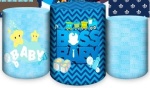Poderoso Chefinho Boss Baby Fundo Azul Royalcilindro Redondo Pmg - imagem 1
